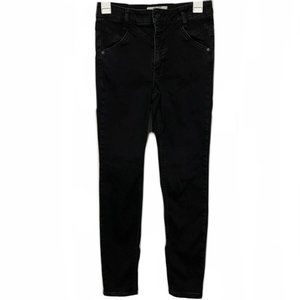 Free People Black High Rise Vintage Skinny Jeans
